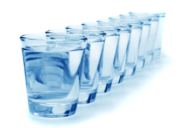 8 Glasses of water