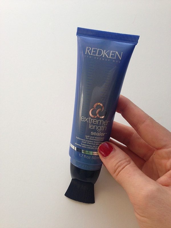 Bottle of Redken Extreme Lengths Sealer