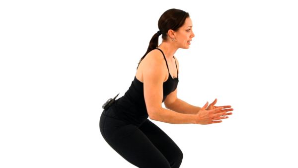 Picture of a woman squatting