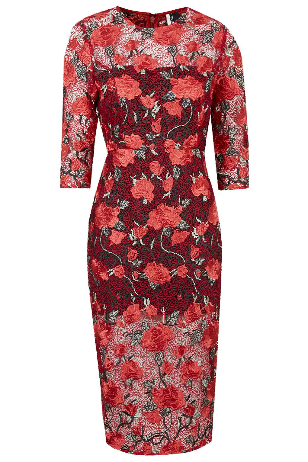Lace midi dress