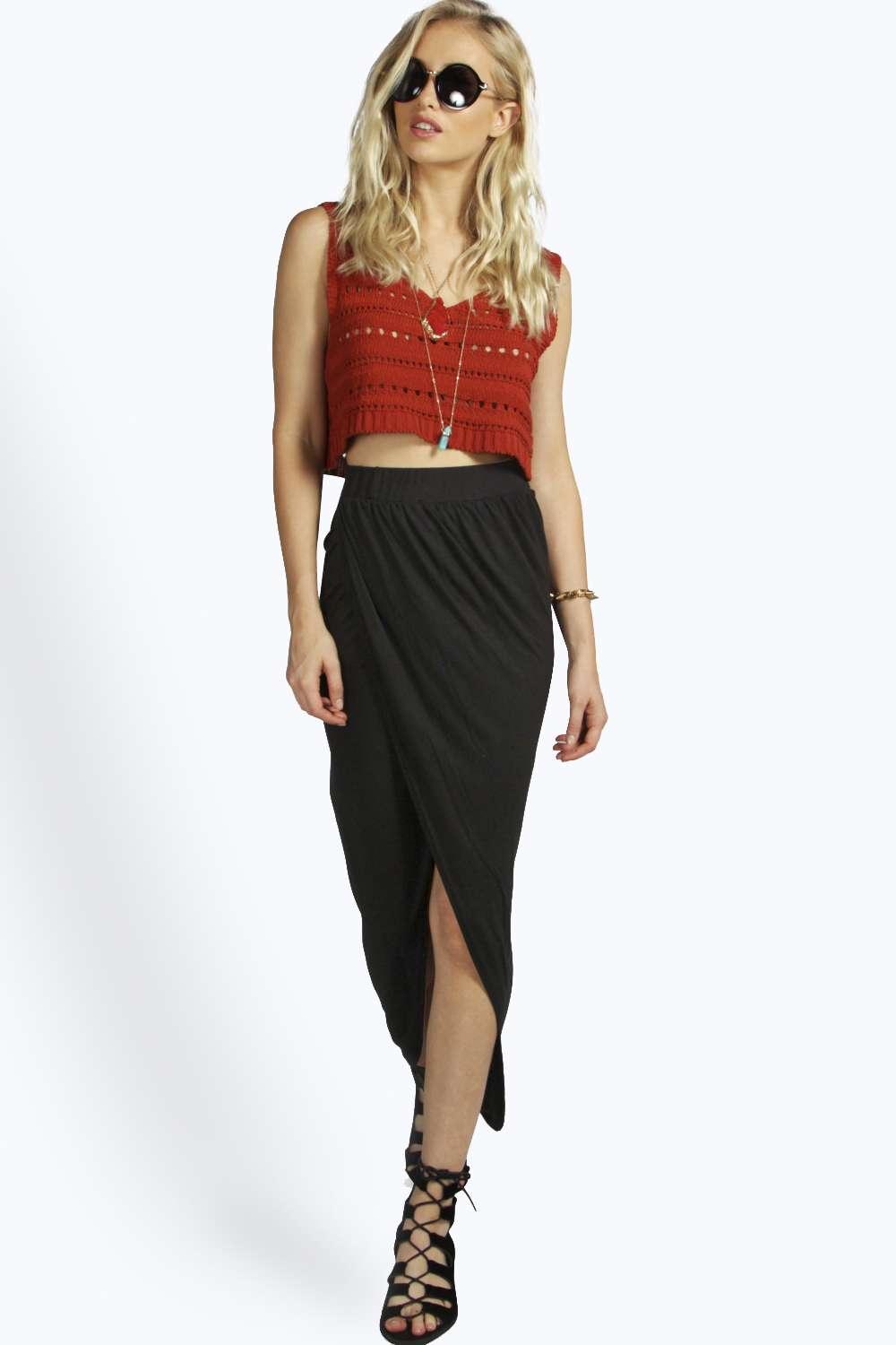 Boohoo milly front jersey dress