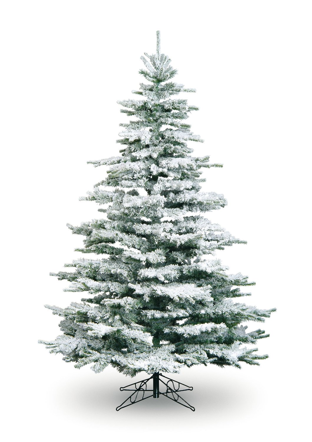 White flocked Christmas Tree