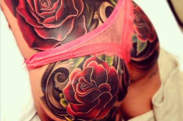 Cheryl's Tatto - Image Source mirror.co.uk