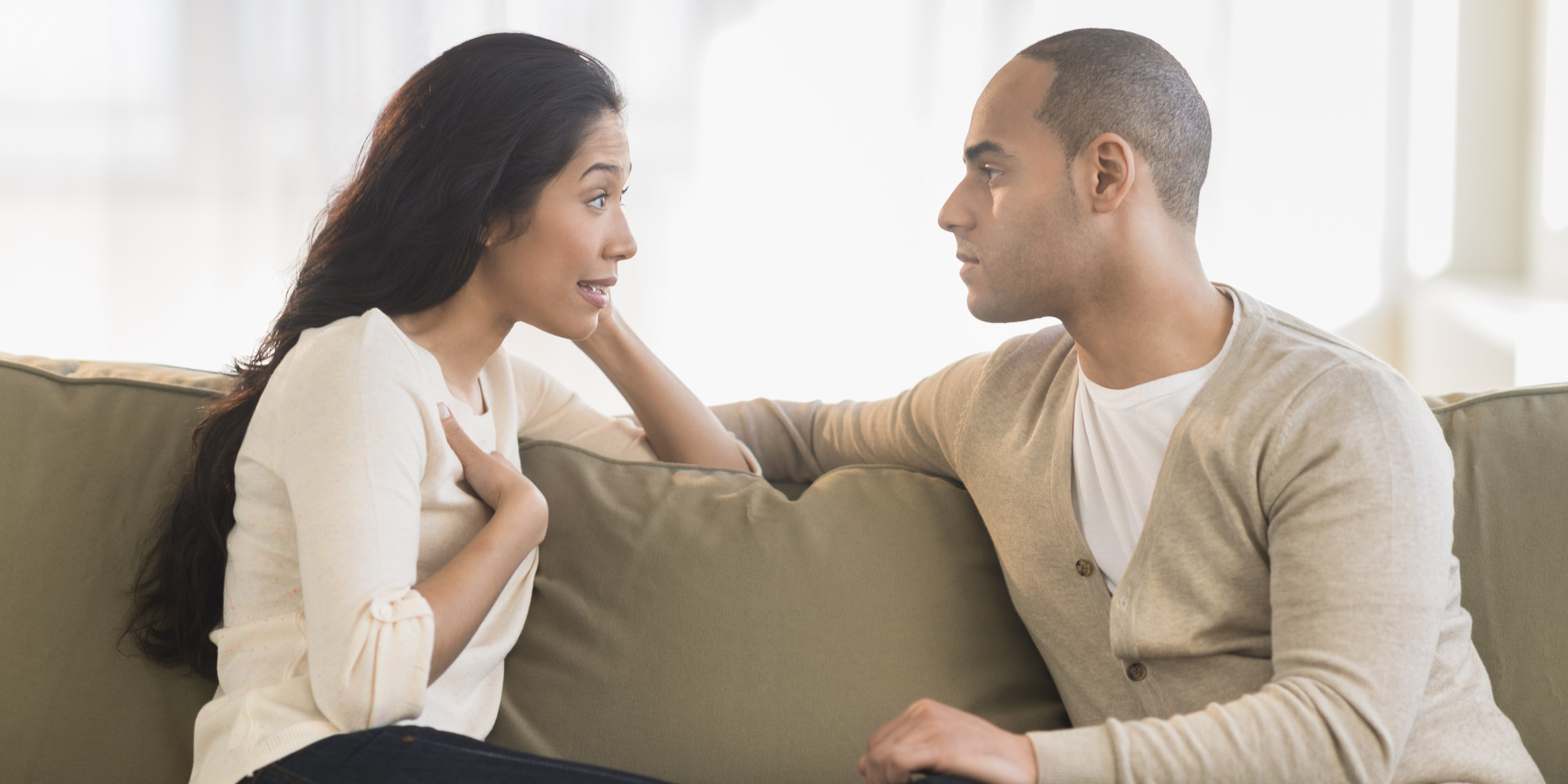 Couple talking