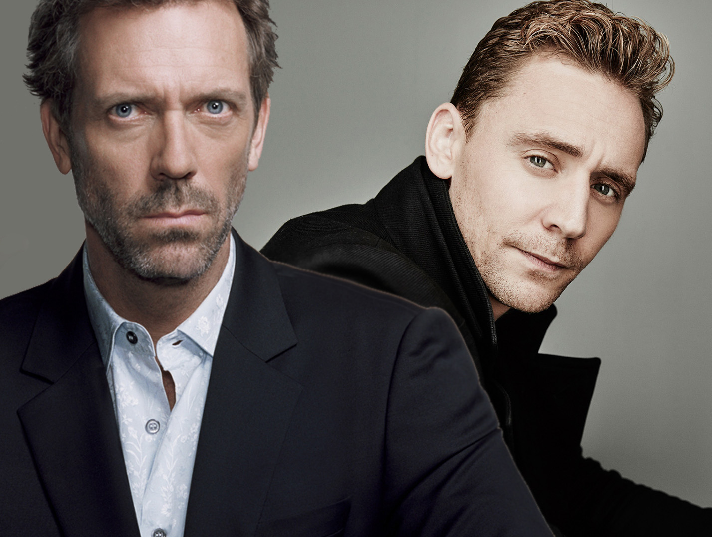 Hugh Laurie and Tom Hiddleston