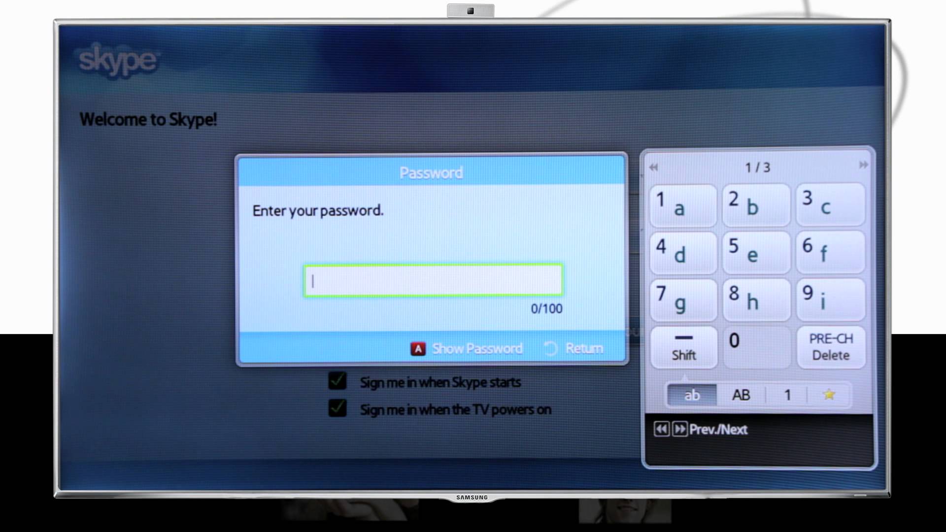 Smart Tv using Skype