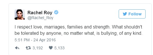 Rachel roy tweet