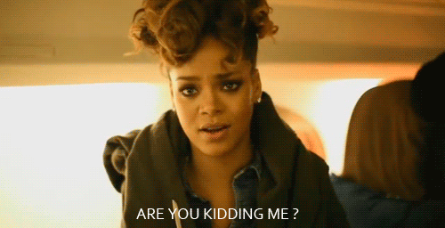 A GIF of Rihanna
