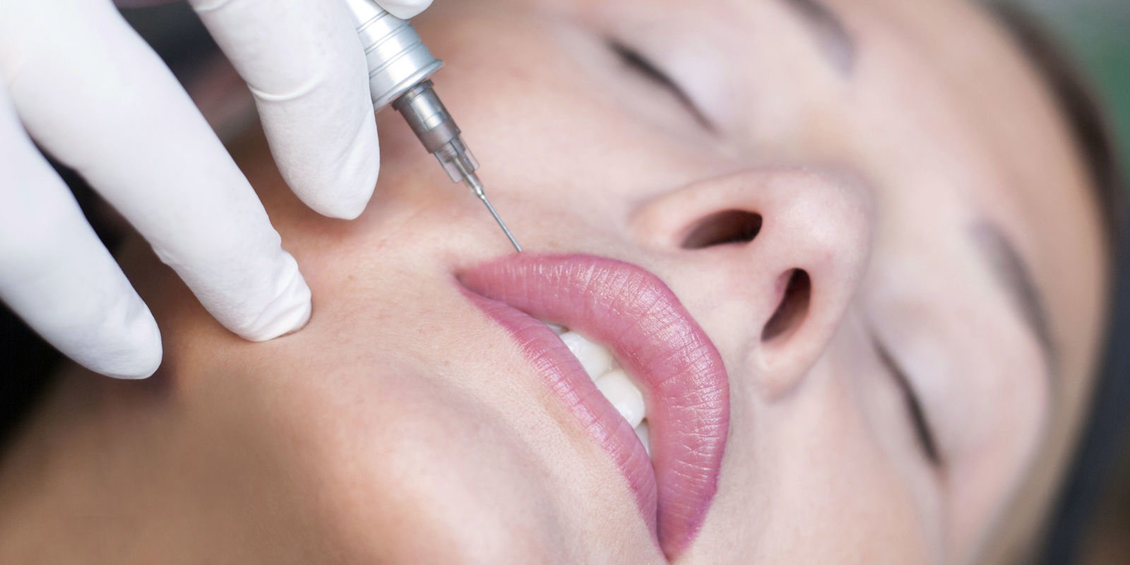 Lip liner tattoo