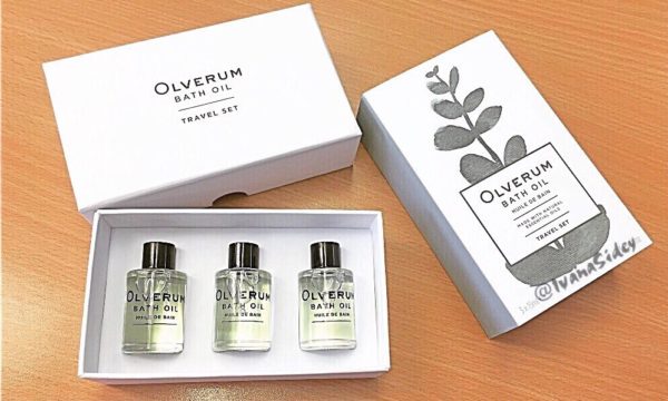 Olverum bath oil travel set