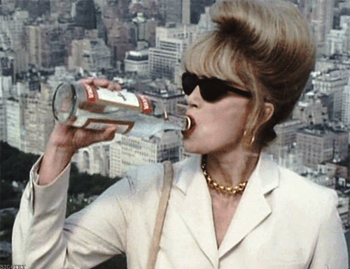 A GF of Patsy drinking