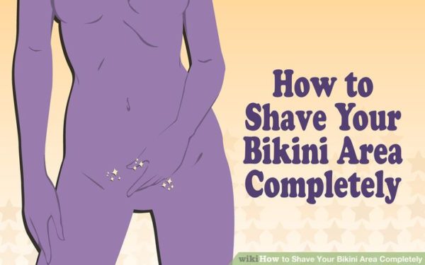 Shaving bikini area