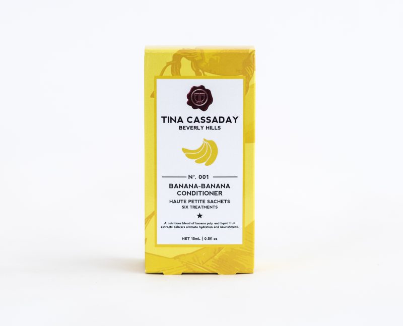 Tina Cassaday sachet of banana-banana conditioner