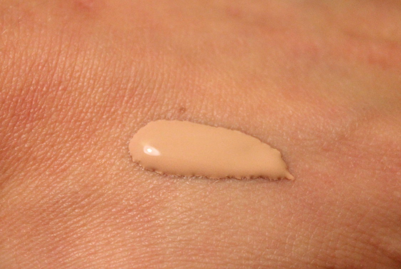 foundation on back of hand