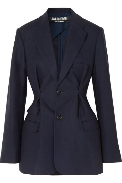 JACQUEMUS-Raffaella-pintucked-wool-crepe-blaze