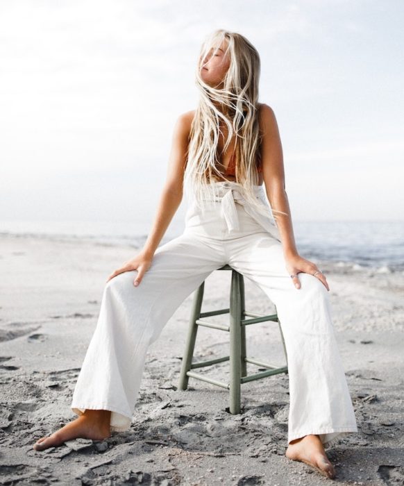 girl beach swimwear trouser