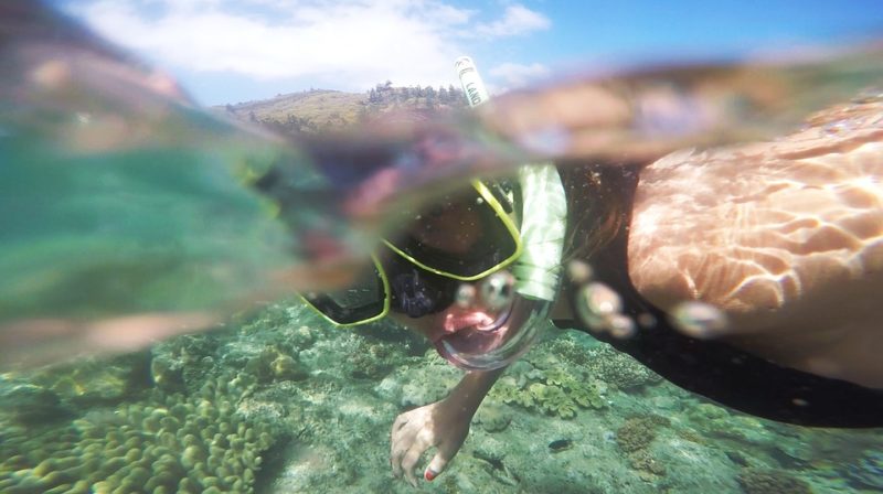 GoPro underwater diver