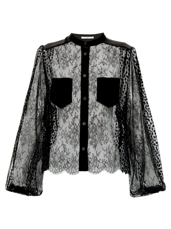embroidered lace blouse